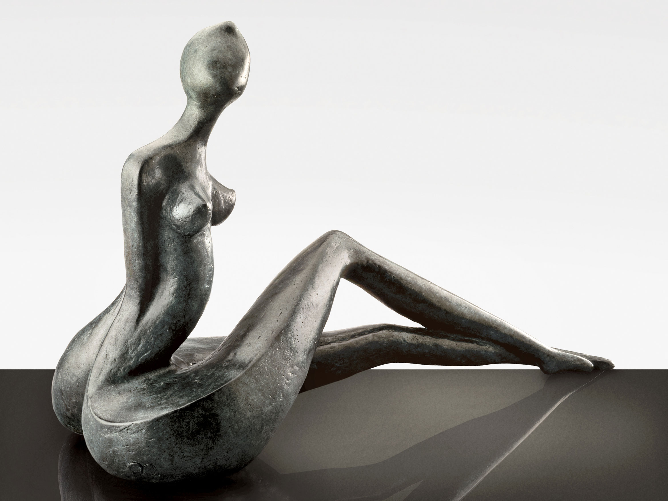 Femme, sculpture bronze de Marion Bürklé