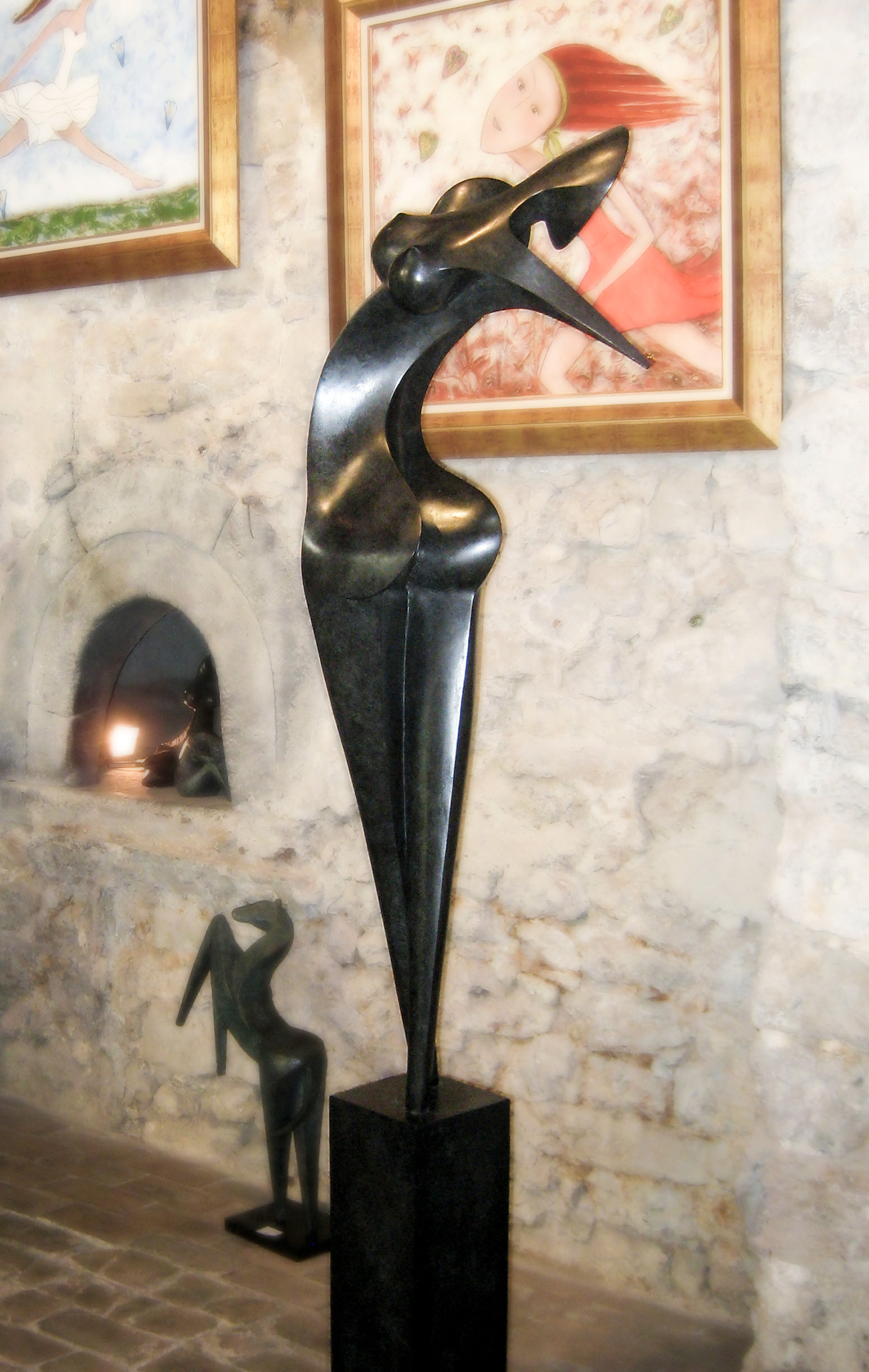 Nina, sculpture en bronze de Marion Bürklé Nina, sculpture en bronze de Marion Bürklé